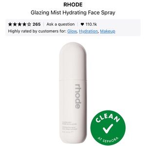🎄FLASH SALE🎄 RHODE White Hydrating Face Mist